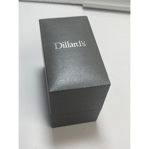 Dillards Silver Tone Black Stone Clamper Bangle Bracelet New - Picture 8 of 9